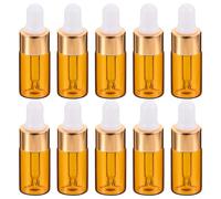 ABOOFAN 30pcs Dropper Bottles with White Rubber Dropper Caps Mini Essential Oil Bottles for Dispensing Perfume Lotion and Massage Oils Protection for Travel and Daily Use