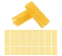 ABOOFAN 30pcs Natural Beeswax Sheets for Beekeeping and Candle Making Fine Honeycomb Wax Foundation for DIY Crafting Hive Frames and Relaxation Rituals