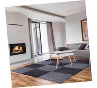 ABOOFAN 30pcs Self Adhesive Carpet Tiles Peel and Stick Non Slip Floor Mats for Office and Home Use Padded Rug Squares Grey Color Mix