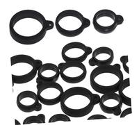 ABOOFAN 30pcs Silicone Hanging Rings for Belongings Anti-Lost Gadget Strap Rings 13/16/20mm Size Sturdy Silicone for Keys and Accessories