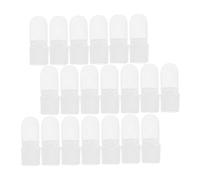 ABOOFAN 30Pcs Transparent Nail Polish Varnish Shield Covers Manicure Tool for Nail Art DIY Protective Finger Design Tips to Prevent Smearing and Scratches Portable Holder for Home and