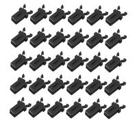 ABOOFAN 30pcs Trash Can Lid Buckles with Spring Loaded Self Locking Clips Fit Press to Lock Bin Lid Clasps for Secure Closure and Easy Installation Replacement Push Buttons for Garbage