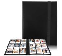 ABOOFAN 360 Pockets Trading Card Binder Pu Leather Trading Card Album Card Folder with Elastic Strap for Football Cards Sports Cards 20 Pages