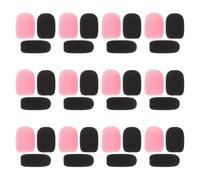 ABOOFAN 36Pcs High-density Microphone Windscreen Sponge Covers for Headset and Lavalier Mics Noise Isolation Lapel Mic Foam Protectors Washable Reusable Caps for Clear Sound in