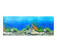 ABOOFAN 3D for Aquarium Sticker Adhesive Double-Sided Background Wallpaper Made of Thickened Film Paper with Stylish Appearance to Create Beautiful Scenery, Size 50x122cm Fish
