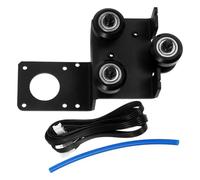 ABOOFAN 3D Printer Extruder Back Support Plate with Metal Pulley, Iron Reinforcement Mounting Bracket for Enhanced Printing Accuracy, Compatible with Universal 3D Printer Extruder Frame