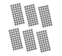 ABOOFAN 3d Scanner Marking Stickers 50 Stickers Per Sheet 6 Sheets Reflective Film Reference Points High Reflective Pet Material Easy to Store for Scanning Operation