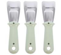 ABOOFAN 3pcs 3pcs Defrost Ice Scraper Freezer Frost Shovel, Green PP and Stainless Steel, Straight and Curved Shovel, Hanging Holes, for Home Use