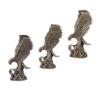 ABOOFAN 3pcs Antique Brass Eagle Sculptures Vintage Bird and Snake Figurines for Desktop Decor Sturdy Miniature Metal Statues with Historical Charm for Home Office Tabletop Ornaments