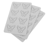 ABOOFAN 3pcs Butterfly Silicone Mold Lace Texture Mats for Cake Decorating Fondant Embossing Molds DIY Chocolate Molecular Gastronomy Wedding Party Dessert Crafts