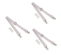 ABOOFAN 3pcs Canvas Messenger Bag Replacement Strap Women Crossbody Bag Shoulder Strap Hobo Clip Easy to Attach