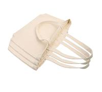 ABOOFAN 3Pcs Canvas Tote Bags Reusable Grocery Pouches with Double Handles for Shopping Travel Beach Design for Easy Storage