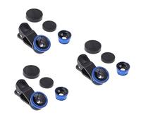 ABOOFAN 3pcs Cell Lens Clip Camera Wide Angle Macro Fisheye Lens Kits Compatible Phone Camera for Micro Macro Photography for Outdoor Travel and Everyday Use
