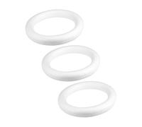 ABOOFAN 3pcs Christmas Foam Wreath Circle for DIY Holiday Decor 12 Inch Round Foam Rings for Crafts Home Party and Wedding Decorations