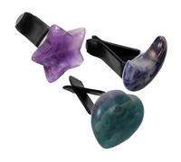 ABOOFAN 3pcs Cute Car Air Freshener Clips Natural Crystal Dashboard Decorations Fresh Scent for Vehicle Interior Stylish Home Designs