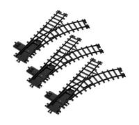 ABOOFAN 3pcs Flexible Plastic Train Track Attachment for Railway Track Models and Electric Train Sets Vintage Style for DIY Home Decor and Collectors
