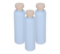 ABOOFAN 3pcs Flip Cap Shampoo Conditioner Dispenser Bottles Refillable Liquid Soap Containers for Bathroom Travel-friendly Hdpe Plastic Lotion Storage