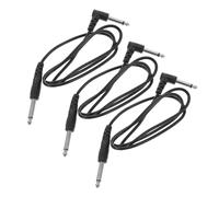 ABOOFAN 3pcs Guitar Connection Cables Audio Cords for Speaker Amp Noise-reducing Instrument Cable Compatible with Electric Acoustic Bass Guitar