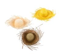 ABOOFAN 3pcs Hawaiian Straw Sun Hat for Women, Handwoven Quality with Sun Protection and Versatile Unisex Design, for Tropical Events and Tiki Parties, Authentic Summer Beach Cap