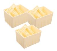 ABOOFAN 3pcs Household Tofu Press Mold Plastic Cheese Maker with Lid 140x105x95mm Kitchen Tofu Presser Tool for Homemade Cheese and Making