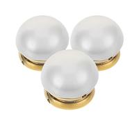 ABOOFAN 3pcs Magnetic Faux Pearl Brooch Buttons No-sew Decorative Shawl Clips for Women Clothing Portable Safety Pin Brooches with Chic Pearl Design Easy Magnetic Closure for Dresses