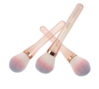 ABOOFAN 3pcs Makeup Brush for Powder Powder Makeup Brush Gradient Pink Plastic Highlighting Blending Double Sided for Travel Beginners and Professionals