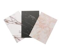 ABOOFAN 3pcs Pvc Marble Backdrop Boards with Pattern and Lightweight Design, Easy to Use Photo Background Cards for Food and Jewelry Photography