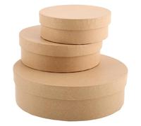 ABOOFAN 3pcs round Paper Box DIY Cookie Candy Boxes Baking Storage Sweet Cookies Packing Household Bakery Dessert Lid