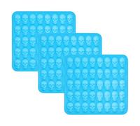 ABOOFAN 3pcs Silicone Skull Molds for Baking Chocolate Candy Ice Cube Making Tray Non-Stick Mini Skull Shaped Molds with 40-Cavity