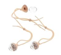 ABOOFAN 3pcs Teardrop Car Air Freshener Hanging Perfume Bottles Refillable Glass Diffuser with Wood Lid Essential Oil Car Freshener Pendant for Auto Decor Multipurpose Aroma for Home
