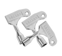 ABOOFAN 3pcs Triangle Socket Spanner Key for Community Trash Bins Zinc Alloy Box Key for Outdoor Waste Containers Compact and Lightweight Bin Access Tool for Easy Garbage Disposal