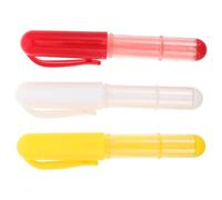 ABOOFAN 3pcs Washable Tailor Fabric Chalk Set with Refillable White, Red, Yellow Marking Pencils for Sewing Quilting Garment Cutting Portable Chalk Holder with Cap
