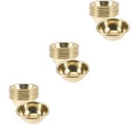 ABOOFAN 3sets Buddhist Ritual Cup Brass Offering Bowl Decorative Cup for Worship 7pcs*3