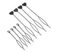 ABOOFAN 40pcs Heart Shaped Hair Needle Braid Tool Bead Tool for Ponytail Maker Quick Bead Loading for Women Braiding Accessories