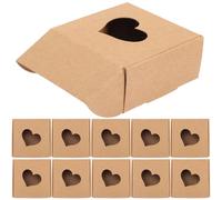 ABOOFAN 40pcs Kraft Paper Box Soap Wrapping Box for Homemade Soap Party Case