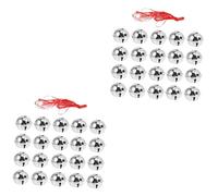 ABOOFAN 42pcs Christmas Decorations Jingle Bells Handmade Bells Diy Craft Accessory for Xmas Eve Box Fillers