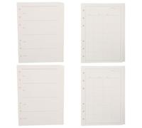 ABOOFAN 4pcs A6 Loose-Leaf Planner Refills for 6-Hole Binder, Weekly and Monthly To-Do List Inserts, Refillable Notebook Replacement Pages for Office and Personal Planning