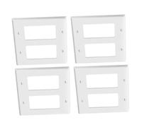ABOOFAN 4pcs American Style Electrical Outlet Cover Plates Unbreakable Light Switch and USB Socket Wall Plates Impact Resistant Replacement Covers with Screws White Finish for Home Decor