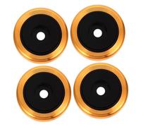 ABOOFAN 4pcs Anti Vibration Amplifier Feet Pads Shock Absorption Aluminium Alloy Plastic Rubber Speaker Isolation Pads Raise Amplifier Height for Home Audio