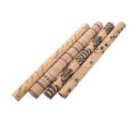ABOOFAN 4pcs Brown Kraft Paper Gift Wrapping Bundle, Easy to Fold and Resists Tearing, for Craft Projects and Bouquet Flower Packing, Thick Birthday Gift Wrap Paper Rolls