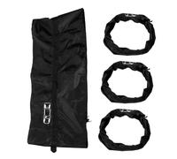 ABOOFAN 4pcs Car Wheel Covers Durable Tire Protectors for Trucks Rvs and Campers Stylish and Versatile Tire Storage Black with Elegant Design