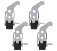 ABOOFAN 4pcs Cassette Tape Player Pinch Roller with Iron Frame, Stable and Compact Design Pinch Roller for Recorder, Suitable for Tape Recorder Repair and Replacement