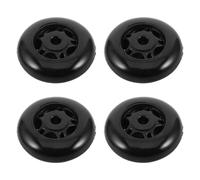 ABOOFAN 4pcs Fitness Machine Replacement Wheels 8mm Hole, Black Pp Roller Exercise Equipment Parts for Stability Support, for Studio and Personal Workout Areas