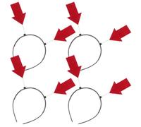 ABOOFAN 4pcs Funny Playful Party Headband with Arrowhead Design, Lightweight Cloth and Abs Material, Universal Size Festival Headband for Gathering and Concerts, Creative Photo Essential