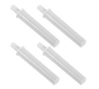 ABOOFAN 4pcs Hydraulic Trash Can Lid Damper Silent Soft Close Mechanism Replacement White Plastic Piston for Kitchen Wastebasket Repair and Household Garbage Bin Accessory