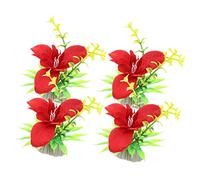 ABOOFAN 4Pcs Japanese Orchid Artificial Flower Decorations for Sushi Plates Floral Ornaments for Food Presentation Restaurant Home