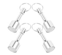 ABOOFAN 4pcs Jewelry Testing Tool Jewelry Test Tool Silver Elegant Stylish Precise Detection Keychain Design with Calibration Weight for Hobbyists Professionals Daily Wear Investment
