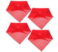 ABOOFAN 4pcs Large Dog Bandana Set Breathable Polyester Triangular Bandanas for Dogs, Sturdy and Not Easy to Break, for Pet Parties and Outdoor Outings