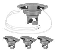 ABOOFAN 4pcs Lazy Spa Air Valve Cap Adapter for Inflatable Boat and Kayak, Easy to Install Pvc Kayak Accessories Air Connector Cover, Suitable for Canoe and Paddle Board Use