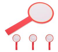 ABOOFAN 4pcs Lightweight Portable Double-sided Dry Erase Score Paddle Made of Sturdy Plastic for Sports Judging and Voting Scenarios, Easy to Write and Erasable Handheld Whiteboard